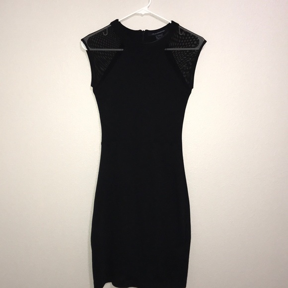 French Connection Viven Sheer Paneled Jersey Dress - Picture 4 of 8
